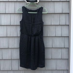 NWT Amé Black Silk Dress, Size 8